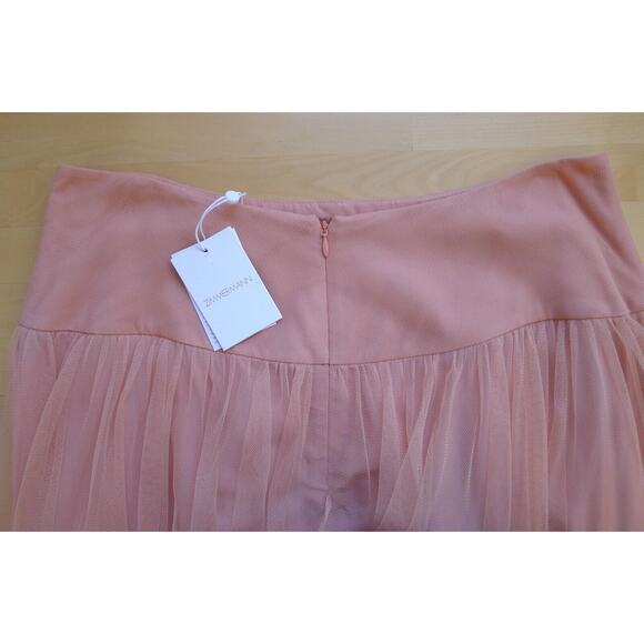 ZIMMERMANN Tulle Midi Layer Skirt Dusty Pink 4 12 XL Net-A-Porter NWT $710 - Picture 11 of 16